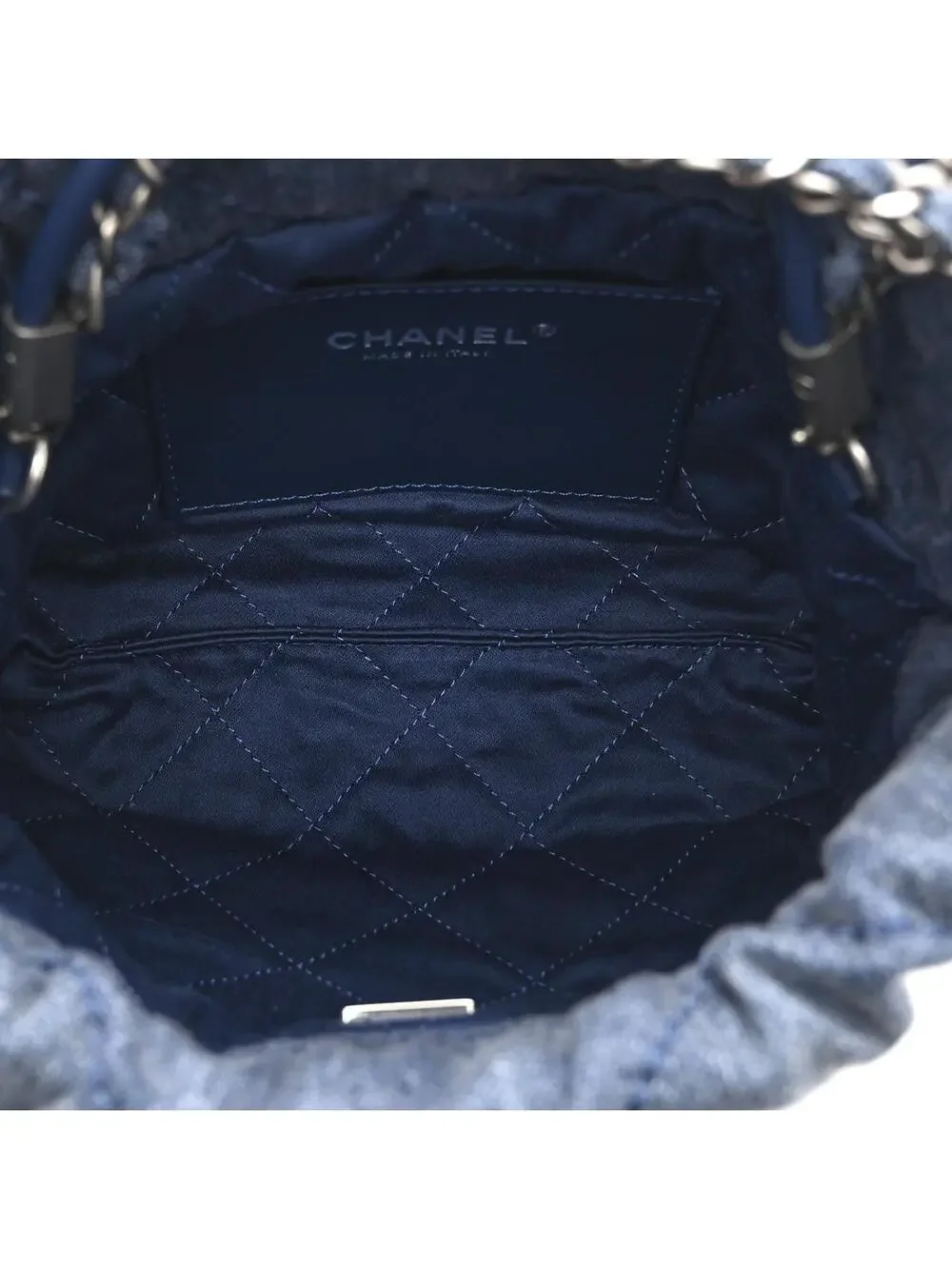 Washed Denim Quilted Studded Mini #329600C52B